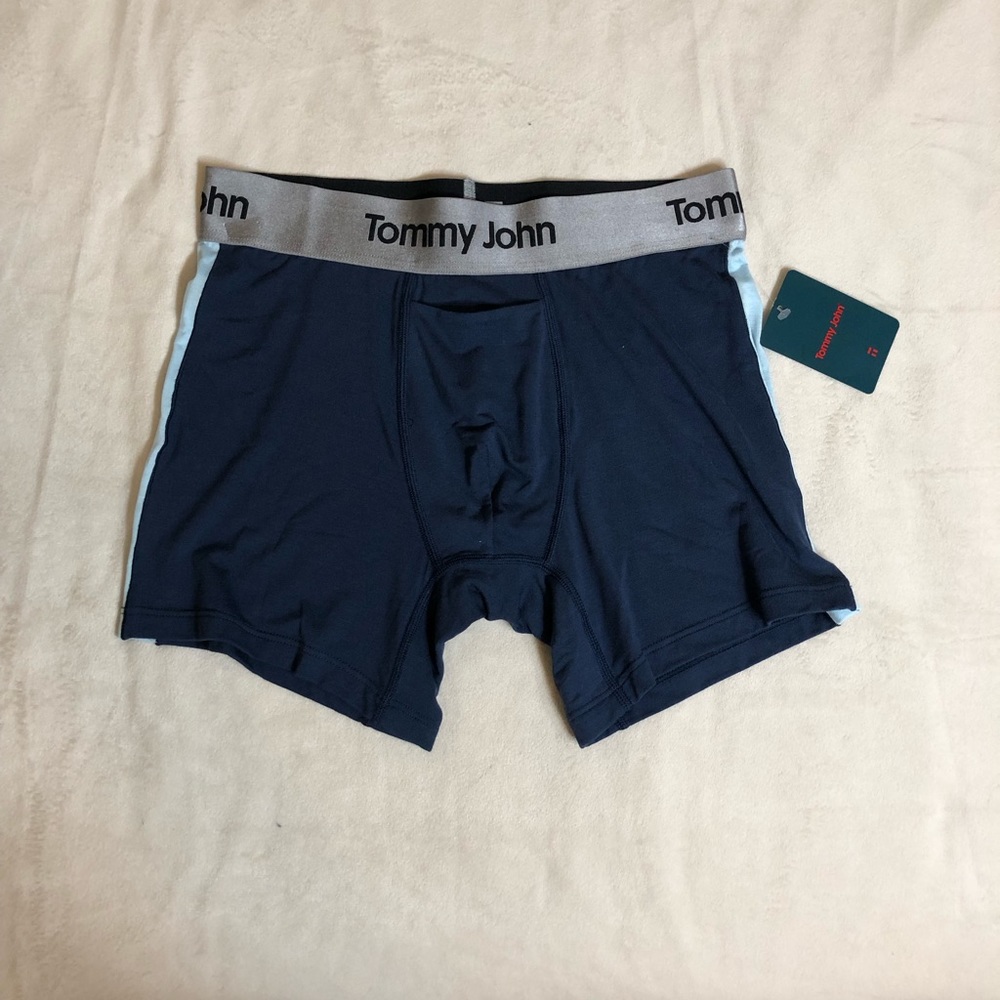 Blue Polyester Tommy John Boxer Briefs Size Small